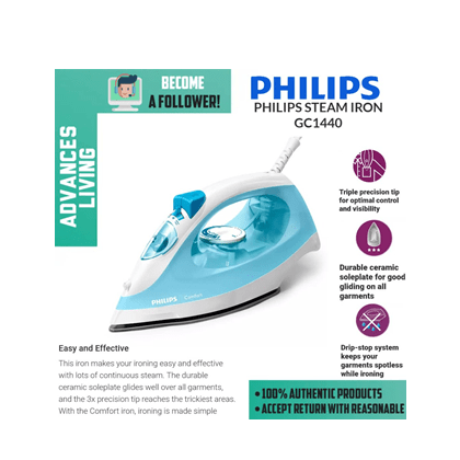 Philips GC1440-26 Non-Stick Steam Electric Iron Philips GC1440-26