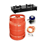 Glass Gas Cooke+10kg Camping Cylinder Regulator,HoseClip