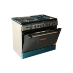 Midea 90 X 60cm 5 Burner Gas Cooker With Oven And Grill - INOX