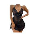 Women's Sexy Sling Lingerie Nightdress + Pant