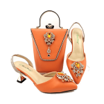 Women Beautiful Italian Shoes with Matching Bag