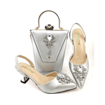 Women Beautiful Italian Shoes with Matching Bag
