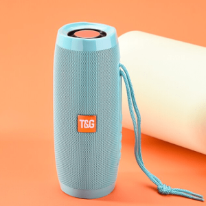 T&G157 Portable Bluetooth Speaker with Light Show - Green