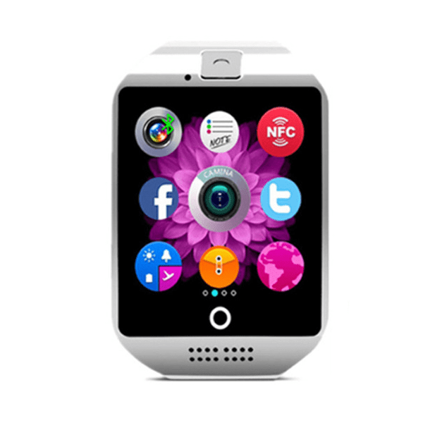 Q18 white Phone Wrist Watch