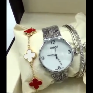 Ladies Guess Wristwatch Set
