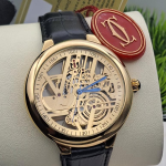 NEPIC Leather Transparent Wristwatch for Men