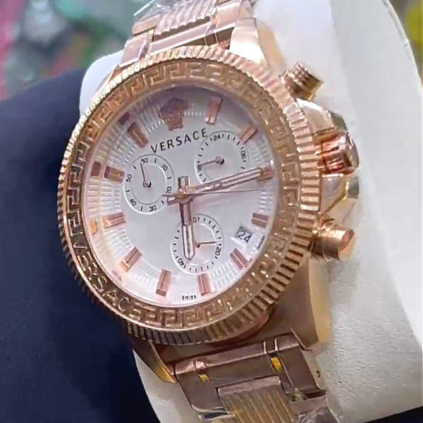 Versace chain 1 Versace All Chain Watch with Date