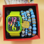 Colorful Wristwatch and Hand Bead Set