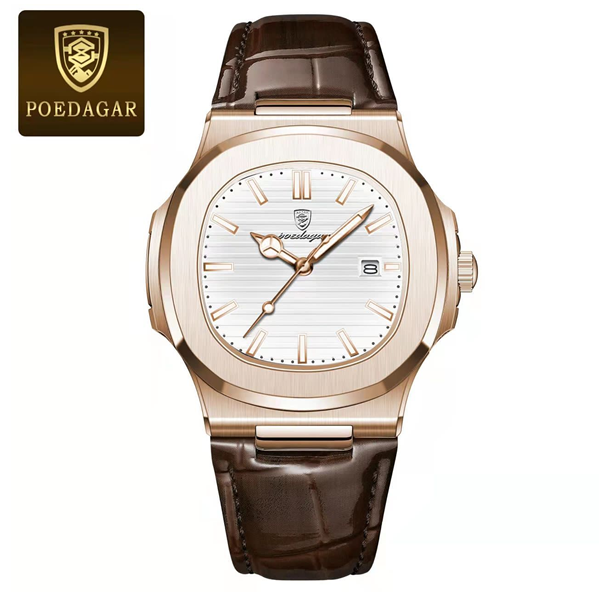 poedegar c 3 Poedegar Leather Patek Design Wristwatch