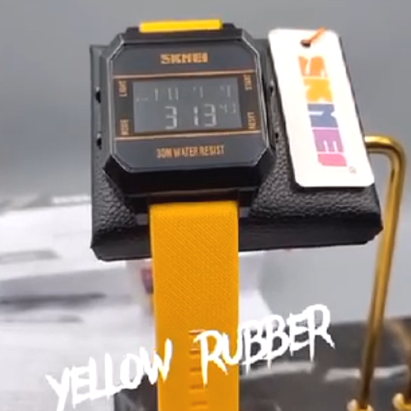 skmei x 1 Skmei Waterproof Rubber Strap Digital Display Wristwatch